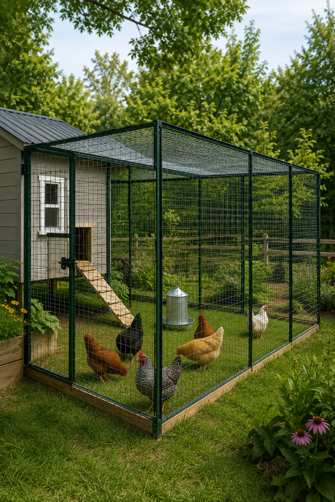The Covered Aviary-Style Run